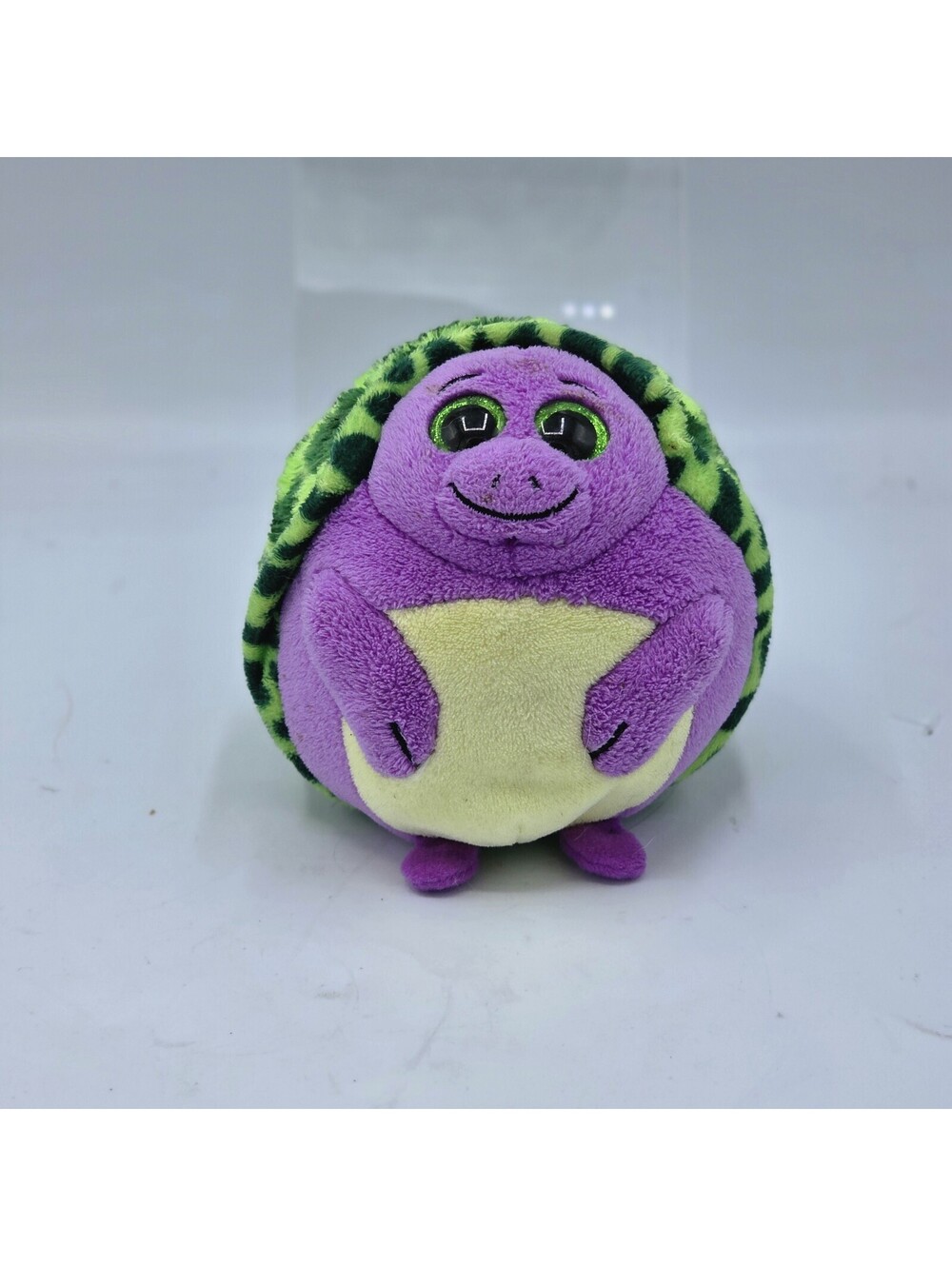 TY Beanie Ballz TIKI THE TURTLE IN BALL SHAPE 4" Plush STUFFED ANIMAL TOY